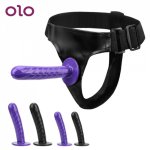 OLO Silicone Big Dildo S/L Strap-on Dildo Panties Wearble Realistic Dildo Anal Vagina Massager Sex Toys For Woman Lesbian