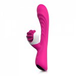 9 Frequency Vibration and 6 Rotation Modes Vibrator G-Spot USB Rechargeable Dildo Massager Stimulator Adult Sex Toys for Women