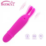 10 Speed Rabbit Vibrator Clitoris Stimulator Nipple Massager Strong vibration Female Masturbation Silicone Sex Toys for Women