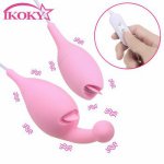 Ikoky, IKOKY Vibrating Egg Oral Sex  Anal Plug Female Masturbation Tongue Licking Vibrator G Spot Massager Nipple Clitoris Stimulator
