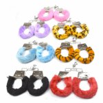 Movconly Furry Soft Metal Handcuffs Couple Chastity Sex Toys Role-playing Erotic Products Adult Games SM Bondage Handcuffs