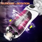 Automatic Male Masturbator Cup Piston Telescopic Rotation Handsfree Penis Exercise Sucking Vacuum Pumps Sex masturbating for men