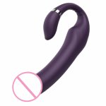 Double Vibrator, G-Spot Vibrator, USB Charging，10 Speed Frequency Vibration,Clitoris Anal Vibrator, Adult Sex Toy For Women