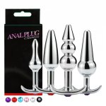 Stainless Steel Anal Plug Anchor Metal Vaginal Dildo Masturbation Massage Butt Plug Beads For Women Men Outdoor Play Sex Toys
