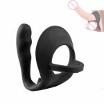 Male Prostate Stimulator Anal Plug With Cock Ring Butt Dilator Massager Scrotum Ring Anal Sex Toys Erotic Sex Products For Man