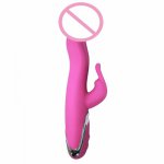 Zerosky, Rabbit Vibrator Waterproof 7 Speed G spot Rotation Vibrating Massager Dildo Vibrators For Women Sex Toys Zerosky