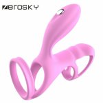 Zerosky, Zerosky Sex Penis Ring Vibrator Cock Rings Massage Waterproof Bullet Vibrator Clitoral Stimulation Toys Adult Sex Toys For man