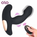 OLO Vibrator Prostata Massager Wireless Remote Control Anal Plugs Sex Toys for Men Anus Stimulator USB Recharge Dildo Butt Plug
