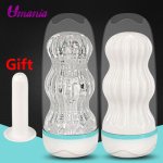 Newest Realistic Vagina Anal Male Masturbator Silicone Soft Anus Pussy Handheld Sex Male Masturbation Cup Adult Products Gift