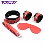 3pce/set sex toys for couple flirt toys games Sex  role-playing fun suit Sexual bondage Collars/handcuffs/goggles VP-BS006009A