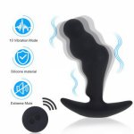 Anal Plug Vibrator Silicone Prostate Massager Butt Plug Anus Sex Toys for Men G-Spot Stimulate Waterproof Male Masturbator