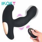 Ikoky, IKOKY Prostate Stimulator Vibrator Anal Plugs USB Recharge Dildo  Silicone Wireless Vibrator  Male Prostata Massager
