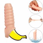 Big Dildo G-spot No Vibrator Silicone Penis Sleeve Delayed Ejaculation Device Lock Sperm Penis Erection Sex Toys For Woman Men