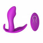Wearable Vibrator Clitoris and G Spot Stimulator Remote Control Vibrate Masturbation Dildo Toys for Adult