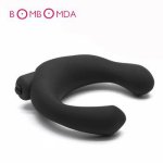 Soft Silicone G-spot Vibrator Anal Plug C Type Anal Vibrator Butt Plug Prostate Massage Sex Toys For Man Erotic Male Masturbator