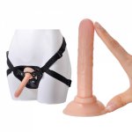 Adjustable Strapon Realistic Penis With Suction Cup Harness Dildo Sex Toy For Lesbian Couple G spot Anal Butt Plug Dildos Pants