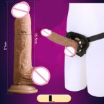 Strap On Dildo Realistic Dildo Suction Cup Realistic Penis Lesbian Dildos Strapless Strapon Soft Strap On Dildo For Men Women