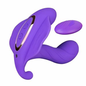 Smart Heating 2 Motors Remote Control Vibrator Female Masturbation Wearable Panties Dildo Vibrators 10 Speed Sex Toys for Women