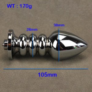 Electric Shock Metal Anal Plug Gay Electrical Stimulation Medical Electro Shock Butt Vibrator Sex Toys Accessories For Couples