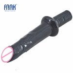 FAAK realistic dildo screw handle sex toys for women adult products anal dildo ass massage sex shop lesbian masturbate flirting