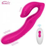 Ikoky, IKOKY  Strap-on Dildos Double-head Vibrator Vaginal Clitoris Stimulation Sex Toys for Woman  Strapless Strapon Anal massager