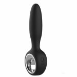 12 Powerful Vibrations Anal Sex Toy Vibrator Rechargeable Male Prostate Massager Butt Plug With Pull Ring