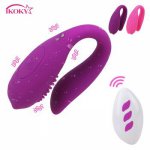 IKOKY Licking Dildo Vibrators 12 Speed Vagina Stimulator G-spot Massager Sex Toys for Women Wireless Remote Control Vibrator