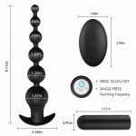 Rechargeable Powerful Butt Plug Anal Sex Toys With 9 Vibration Modes Adult Vibrating Soft And Safe Silicone Sex Toys For Man