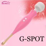 Ikoky, IKOKY AV Stick Dual Head Vibrator Sex Toys for Woman 12 Frequency Vagina Massager G-spot Clitoris Stimulation  Sex Products