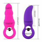 Silicone Vibrator Backcourt Butt Plug Female Masturbating Massager Adult Sex Toy USB Charging Purple Rose Red