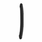 Dildo double dong podwójne 42cm czarne | 100% dyskrecji | bezpieczne zakupy