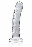 Szklane dildo icicles no. 62 przeźroczysty | 100% dyskrecji | bezpieczne zakupy