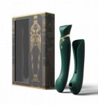 Luksusowy wibrator z nakładką zalo legend queen zielony | 100% dyskrecji | bezpieczne zakupy