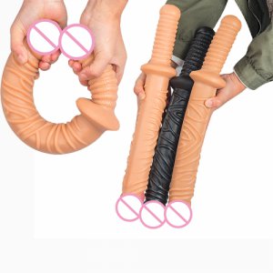 Super Long Realistic Dildos With Handle Female Masturbator Big Anal Plug Buttplug Anus Massage Penis Dick Sex Toys For Women Man