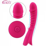 Ikoky, IKOKY 9 Speeds   Silicone Dildo Vagina Vibrator Sex Toy for Woman  G Spot Magic Wand Clitoris Stimulation Female Masturbator