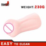 SMOO 230g Realistic Vagina for Men Pocket Pussy Male Masturbator Pocket Real Sex Virgin Sucking Cup Adult Sex Toys for Men