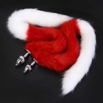 New 80cm fox Tail anal plug animal tail metal butt Plug Role Playing anus stimulator adult Flirting fetish sex Toys for Women