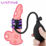 VATINE Inflatable Penis Pump Enlarger Sex Toys for Men Erotic Penis Trainer Male Enhancement Pumps Cock Pumping Sleeve