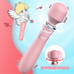 Powerful Female AV Massage Vibrator USB Charging Double Vibration Before And After Small Volumn Sex toys for Couples