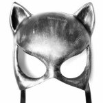 Leather Adjustable Pu Catwoman Cosplay Mask Bdsm Fetish Sex Toys Erotic Collar BDSM Sex Women Masquerade Party Headgear