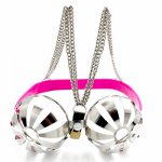 Stainless Steel Hollow-out Nipple Bra Female Chastity Device BDSM Restraints Bondage Fetish Slave Adult Games Sex Toys For Women