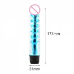 New Jelly Waterproof Multi-Speed Barbed Vibrator Stimulator Massager Dildo Clit Vibrator Sex Toys For Women Masturbator Pleasur