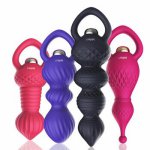 Ins, 10 Speeds Safe Silicone Anal Butt Plug Vibrator Female Insert Dildos,Anus Beads,Couples Adults Electric Vibrating Anal Sex Toys