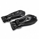 New Bright Leather Backhand Back Restraint Handcuffs Patent Fun Strapon Adult Toys Bondage Sex Cuff BDSM Accessories For Couples