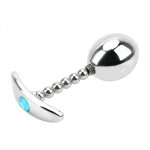 Butt Plug G-spot Anal Beads Vagina Ball Prostate Massager Sex Toys for Women Men Sex Products Stainless Steel 9 * 6 * 4.5