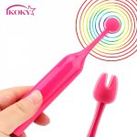 Ikoky, IKOKY G-Spot Vibrator Lick Clitoris Vagina Stimulator 10 Frequency Sex Toys for Women Masturbator Silicone  Nipple Massager