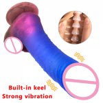 New Multicolor Vibrating Dildo With Suction Cup Female Masturbator Realistic Penis Dildos Anal Vibrators For Women Sex Products