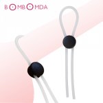 Reusable Men Penis Sleeve Ring Adult Sex Toys Delay Ejaculation Cock Ring Sleeve Extension Cock Tie For Men Couple Dildo Sleeve