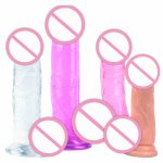 Realistic Dildo Anal Butt Dildo Woman Soft Dildo Butt Plug Realistic Strong Suction Cup Sexual Toy for Adult G-point