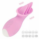 NEW Silicone G Spot Clitoral Vibrator 10 Modes Tongue Licking Clit Tickler Nipple Stimulator Vaginal Orgasm Sex Toys for Women